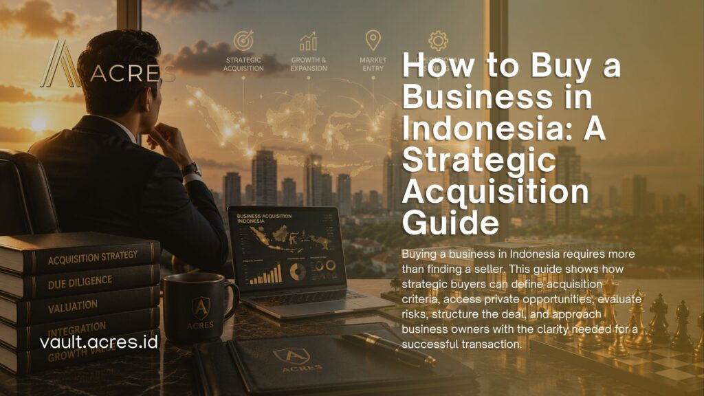How to Buy a Business in Indonesia A Strategic Acquisition Guide