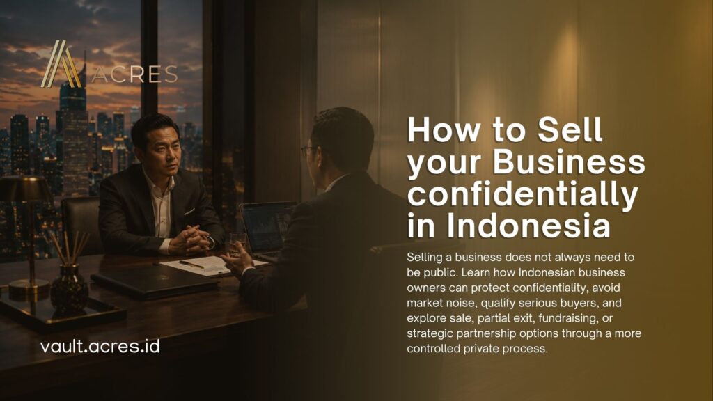 How to Sell your Business confidentially in Indonesia