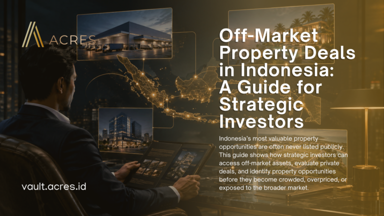 Off-market Property Deals in Indonesia A Guide for Strategic Investors